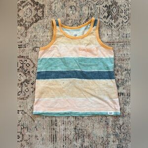 GAP Kids Tank Top with Stripes - Cream, Blue, Orange